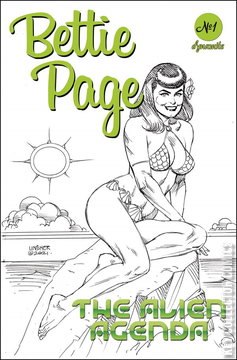 Variant Cover for Bettie Page: Alien Agenda #1