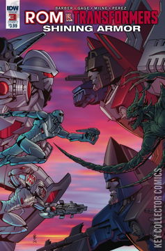 Variant Cover for ROM vs. Transformers: Shining Armor #3