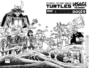 Variant Cover for Teenage Mutant Ninja Turtles / Usagi Yojimbo: WhereWhen #1