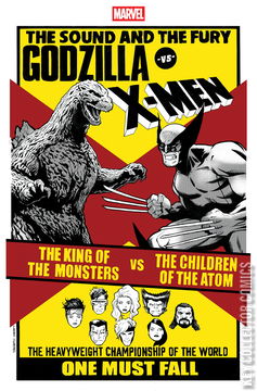 Variant Cover for Godzilla vs The X-Men #1
