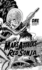Variant Cover for Mars Attacks / Red Sonja #1