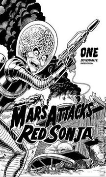 Variant Cover for Mars Attacks / Red Sonja #1