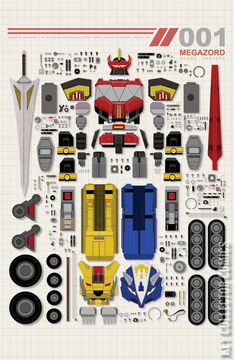 Variant Cover for Mighty Morphin Power Rangers #1