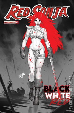 Variant Cover for Red Sonja: Black, White, Red #2
