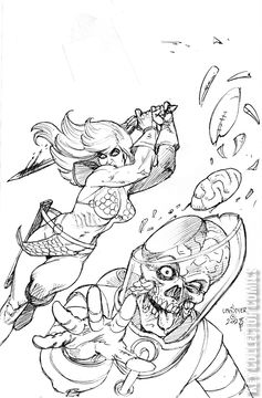 Variant Cover for Red Sonja Attacks Mars #2