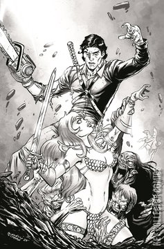 Variant Cover for Red Sonja vs. The Army of Darkness #4
