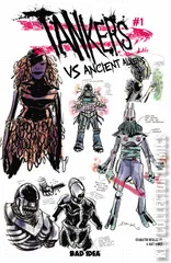 Variant Cover for Tankers vs Ancient Aliens #1