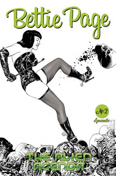 Variant Cover for Bettie Page: Alien Agenda #2