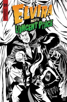Variant Cover for Elvira Meets Vincent Price #1
