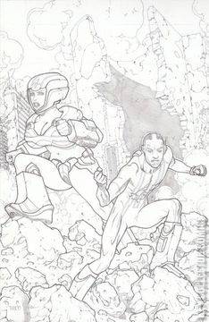 Variant Cover for The Hypernaturals #4