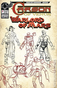 Variant Cover for Carson of Venus: Warlord of Mars #1