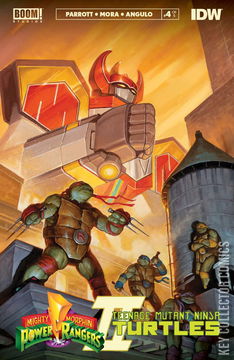 Variant Cover for Mighty Morphin Power Rangers / Teenage Mutant Ninja Turtles #4