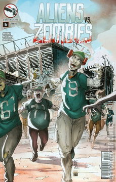 Variant Cover for Aliens vs. Zombies #5