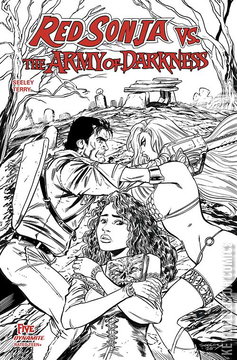 Variant Cover for Red Sonja vs. The Army of Darkness #5