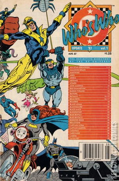 Variant Cover for Who's Who: The Definitive Directory of the DC Universe Update '87 #1