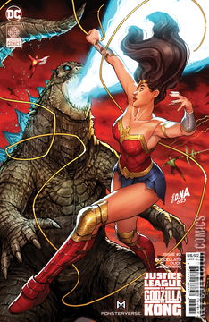 Variant Cover for Justice League vs. Godzilla vs. Kong #2