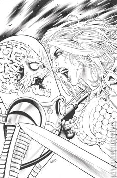 Variant Cover for Red Sonja Attacks Mars #4