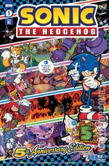 Variant Cover for Sonic the Hedgehog: 5th Anniversary Edition #1