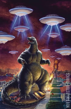 Variant Cover for Godzilla: Here There Be Aliens #1
