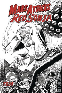 Variant Cover for Mars Attacks / Red Sonja #4