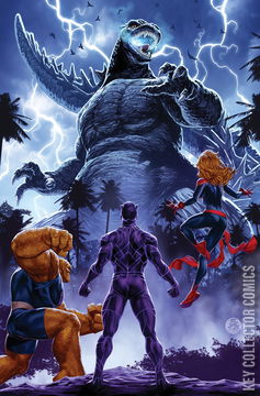 Variant Cover for Godzilla Destroys the Marvel Universe #4