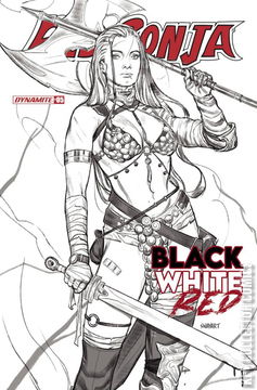 Variant Cover for Red Sonja: Black, White, Red #5