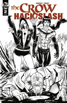 Variant Cover for The Crow: Hack / Slash #2