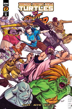 Variant Cover for Teenage Mutant Ninja Turtles vs. Street Fighter #2