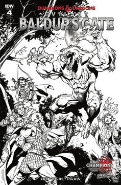 Variant Cover for Dungeons & Dragons: Evil at Baldur’s Gate #4