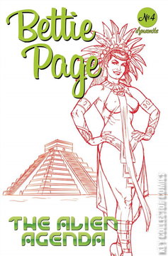 Variant Cover for Bettie Page: Alien Agenda #4