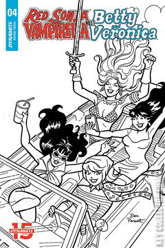Variant Cover for Red Sonja and Vampirella Meet Betty and Veronica #4