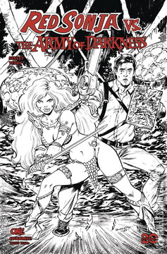 Variant Cover for Red Sonja vs. The Army of Darkness #1