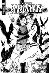 Variant Cover for Hack / Slash vs. Chaos #5