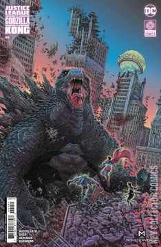 Variant Cover for Justice League vs. Godzilla vs. Kong #4