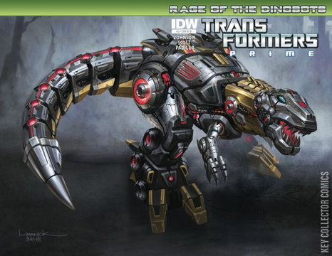 Variant Cover for Transformers: Prime - Rage of the Dinobots #3