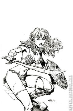 Variant Cover for Unbreakable Red Sonja #4