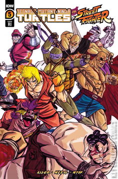 Variant Cover for Teenage Mutant Ninja Turtles vs. Street Fighter #5