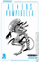 Variant Cover for Aliens / Vampirella #1