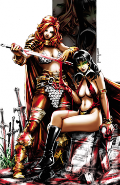Variant Cover for Vampirella / Red Sonja #1
