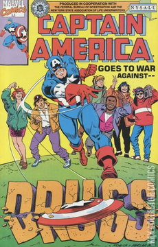 Variant Cover for Captain America Goes to War Against Drugs #1