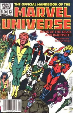 Variant Cover for The Official Handbook of the Marvel Universe #13
