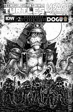 Variant Cover for Teenage Mutant Ninja Turtles / Usagi Yojimbo: WhereWhen #2