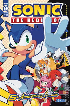 Variant Cover for Sonic the Hedgehog: 5th Anniversary Edition #1
