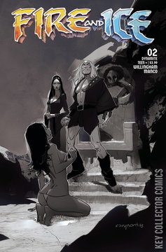 Variant Cover for Fire and Ice #2