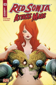 Variant Cover for Red Sonja Attacks Mars #3
