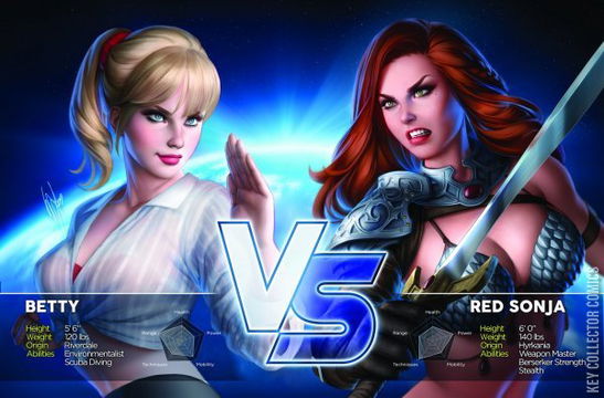 Variant Cover for Red Sonja and Vampirella Meet Betty and Veronica #1