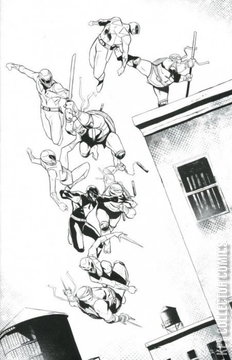 Variant Cover for Mighty Morphin Power Rangers / Teenage Mutant Ninja Turtles #3