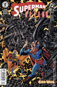 Variant Cover for Superman / Aliens 2: God War #2