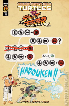 Variant Cover for Teenage Mutant Ninja Turtles vs. Street Fighter #2