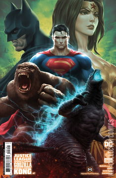 Variant Cover for Justice League vs. Godzilla vs. Kong #7